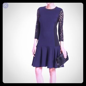 Rebecca Taylor Ponte Drop Waist Dress